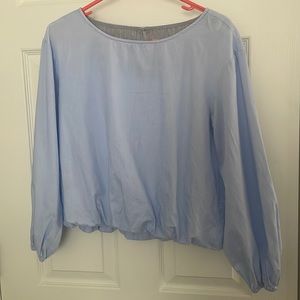 SOLD Antholopologie Maeve blue top XS